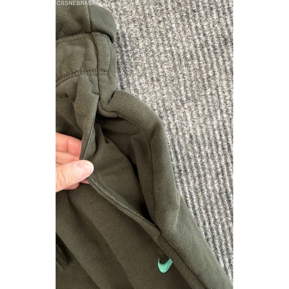 Nike‎ Olive Green Sportswear Modern High Waist Fleece Open Hem Sweatpants - S - Picture 6 of 9